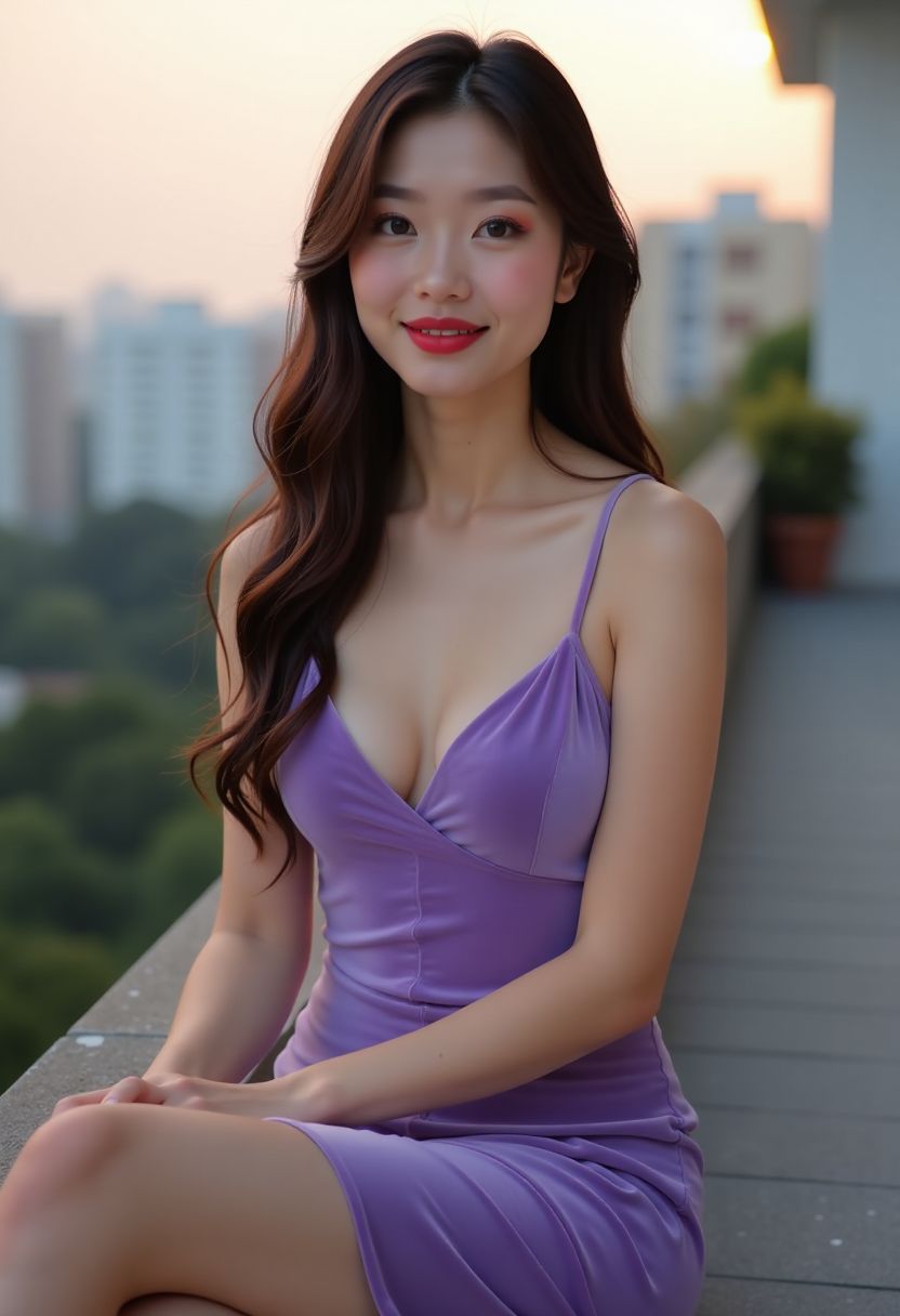 晚风与她海报